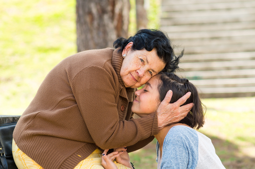 How caregiving affects health grandmother-holding-granddaugther